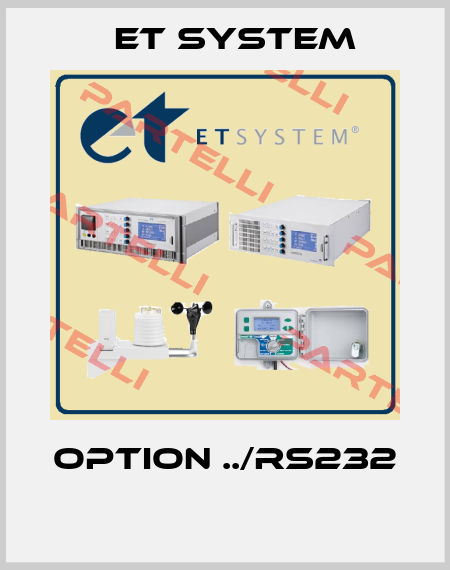 Option ../RS232  ET System