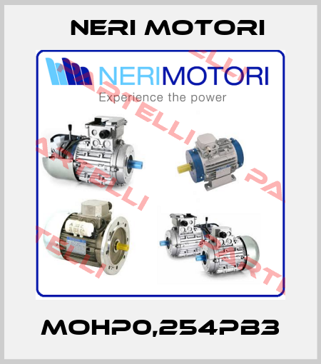 MOHP0,254PB3 Neri Motori