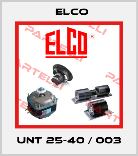 UNT 25-40 / 003 Elco