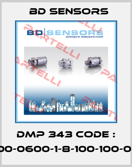 DMP 343 Code : 100-0600-1-8-100-100-00 Bd Sensors