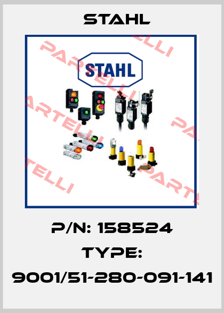 P/N: 158524 Type: 9001/51-280-091-141 Stahl