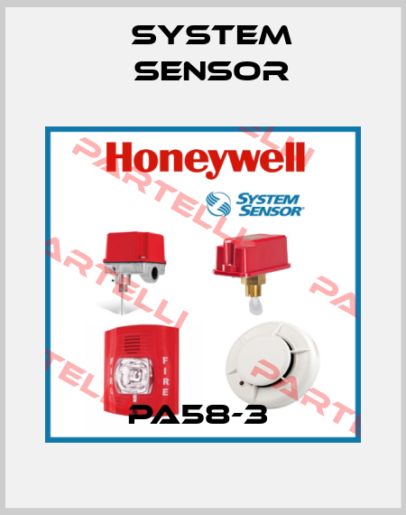 PA58-3  System Sensor