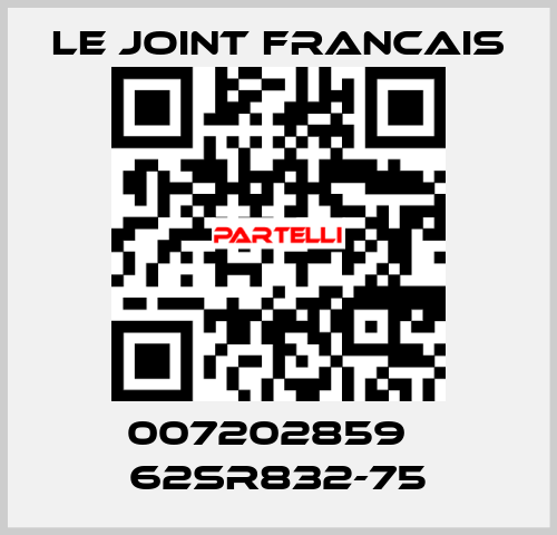 007202859   62SR832-75 LE JOINT FRANCAIS