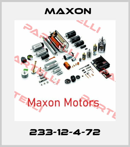 233-12-4-72 Maxon