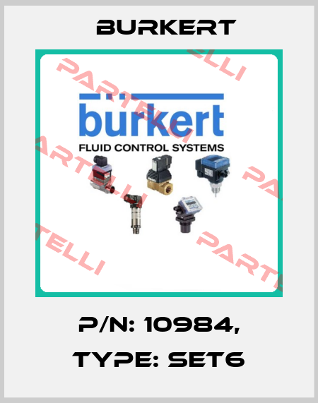 P/N: 10984, Type: SET6 Burkert
