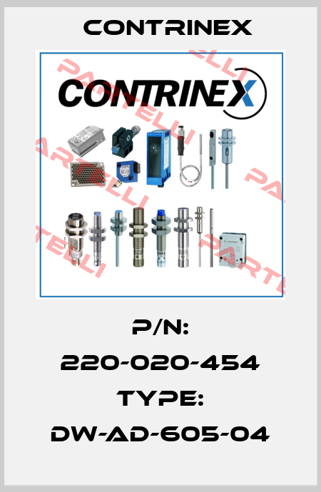 P/N: 220-020-454 Type: DW-AD-605-04 Contrinex