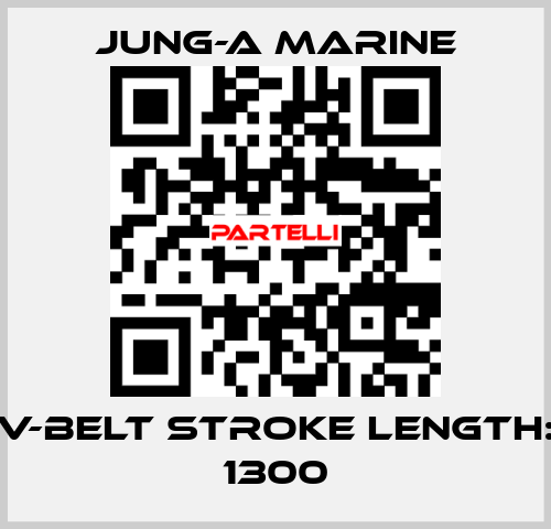 V-belt stroke length: 1300 JUNG-A MARINE