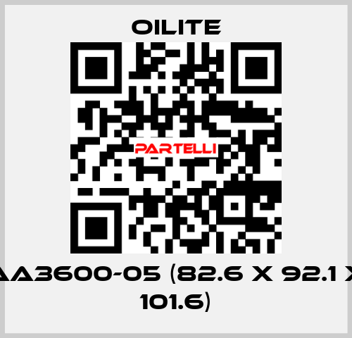 AA3600-05 (82.6 x 92.1 x 101.6) Oilite