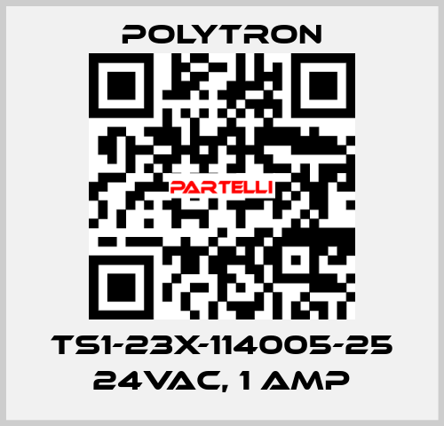 TS1-23X-114005-25 24VAC, 1 Amp Polytron