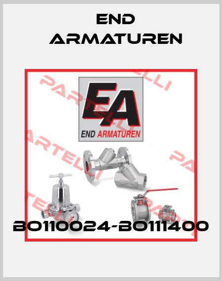 BO110024-BO111400 End Armaturen