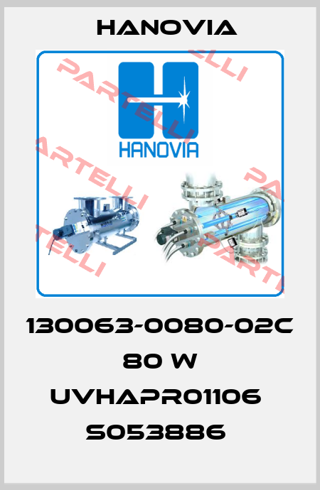 130063-0080-02C 80 W UVHAPR01106  S053886  Hanovia