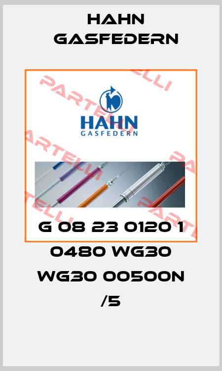 G 08 23 0120 1 0480 WG30 WG30 00500N /5 Hahn Gasfedern