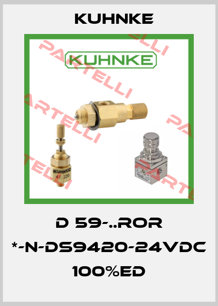 D 59-..ROR *-N-DS9420-24VDC 100%ED Kuhnke