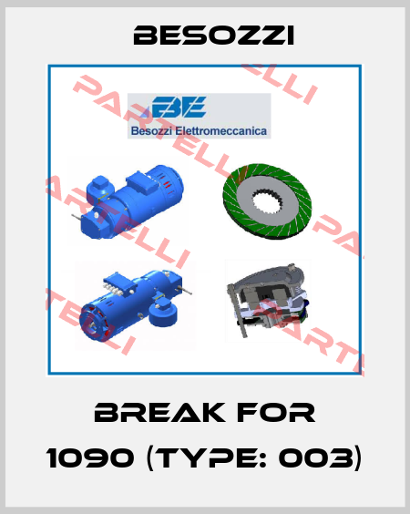 Break for 1090 (Type: 003) Besozzi