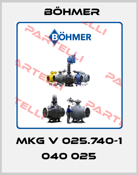 MKG V 025.740-1 040 025 Böhmer