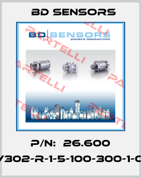 P/N:  26.600 G-V302-R-1-5-100-300-1-000 Bd Sensors