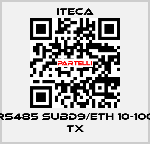 RS485 SUBD9/ETH 10-100 TX iteca