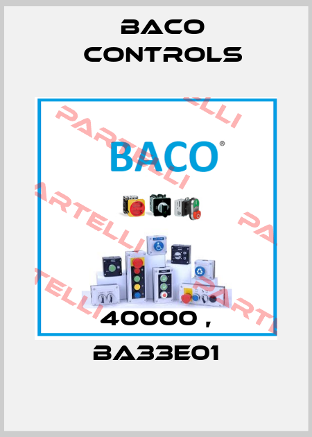 40000 , BA33E01 Baco Controls