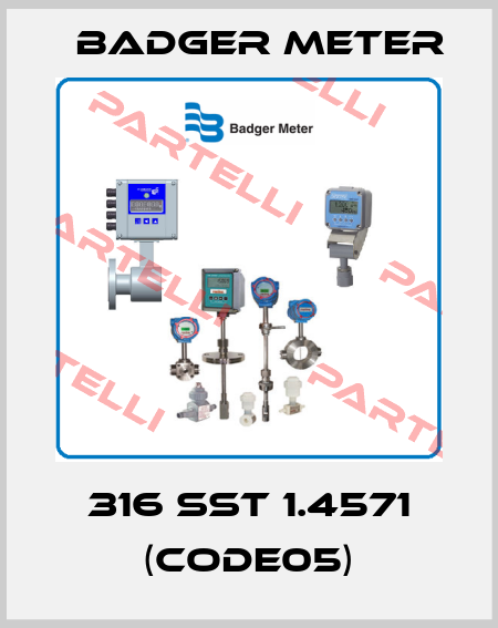 316 SST 1.4571 (Code05) Badger Meter