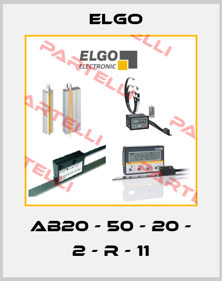 AB20 - 50 - 20 - 2 - R - 11 Elgo