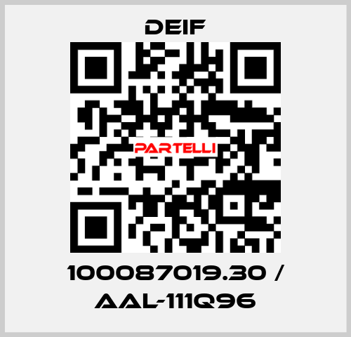 100087019.30 / AAL-111Q96 Deif