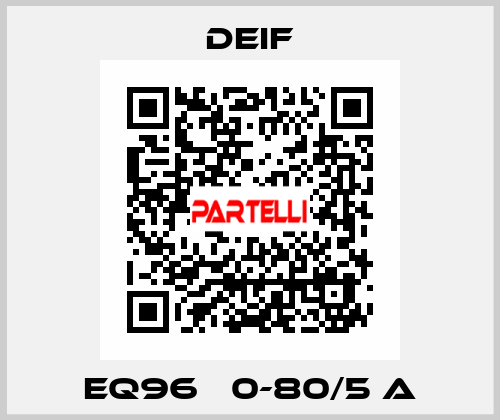 EQ96   0-80/5 A Deif