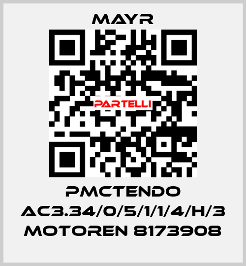 PMCTENDO AC3.34/0/5/1/1/4/H/3 MOTOREN 8173908 Mayr