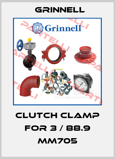 Clutch clamp for 3 / 88.9 MM705 Grinnell