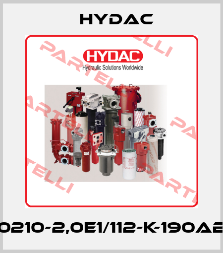 SB0210-2,0E1/112-K-190AB40 Hydac