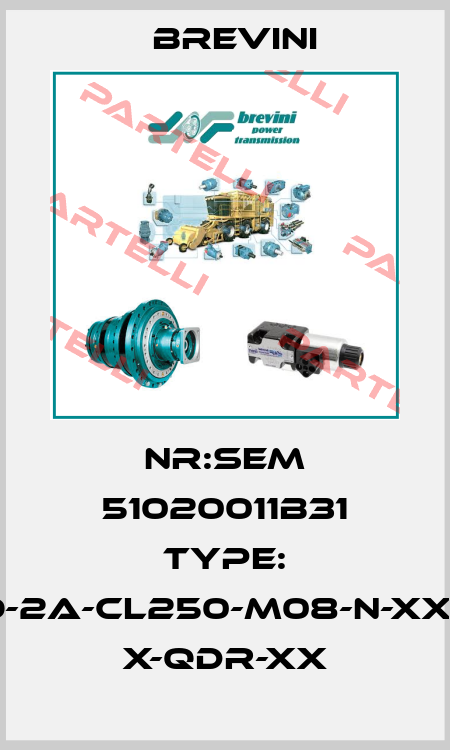 Nr:SEM 51020011B31 Type: BR-200-O-2A-CL250-M08-N-XXXX-000-X X-QDR-XX Brevini