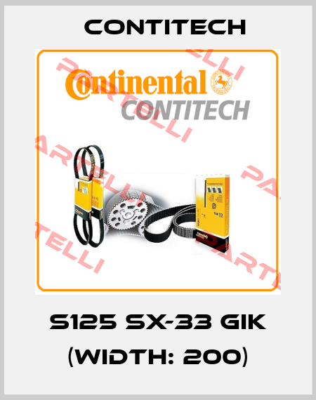 S125 SX-33 GIK (Width: 200) Contitech