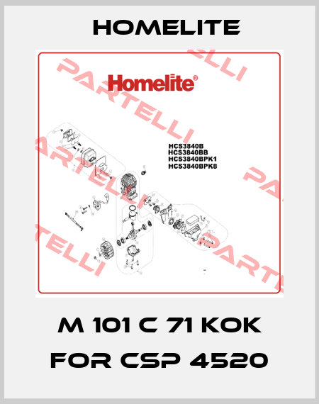 M 101 C 71 KOK for CSP 4520 Homelite