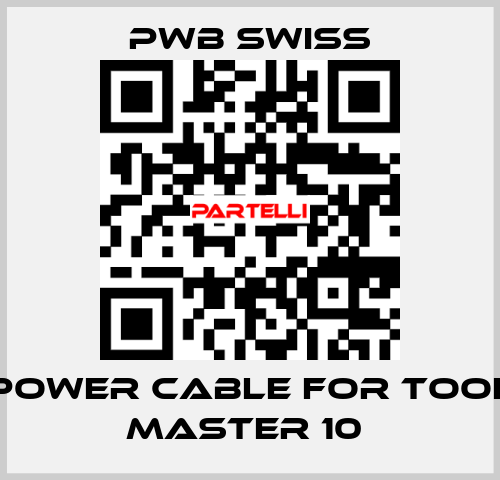 POWER CABLE FOR TOOL MASTER 10  PWB Swiss