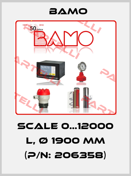 Scale 0...12000 L, Ø 1900 mm (P/N: 206358) Bamo