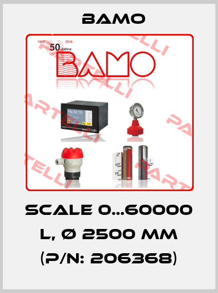 Scale 0...60000 L, Ø 2500 mm (P/N: 206368) Bamo