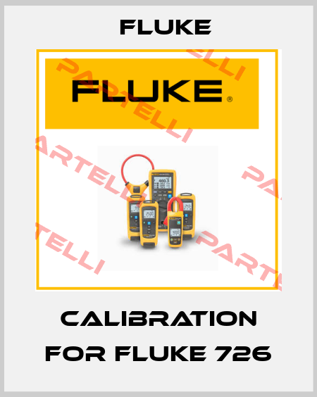 Calibration for Fluke 726 Fluke