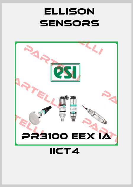 PR3100 EEX IA IICT4  Ellison Sensors