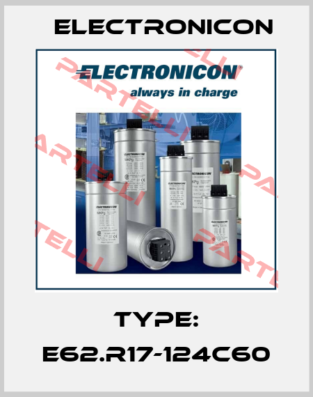 Type: E62.R17-124C60 Electronicon