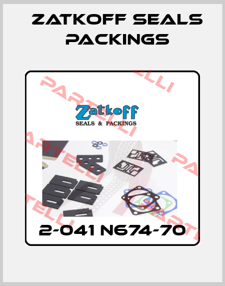 2-041 N674-70 Zatkoff Seals Packings