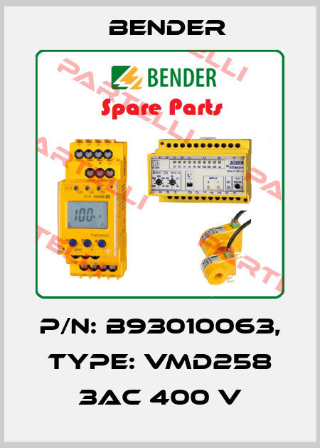 p/n: B93010063, Type: VMD258 3AC 400 V Bender