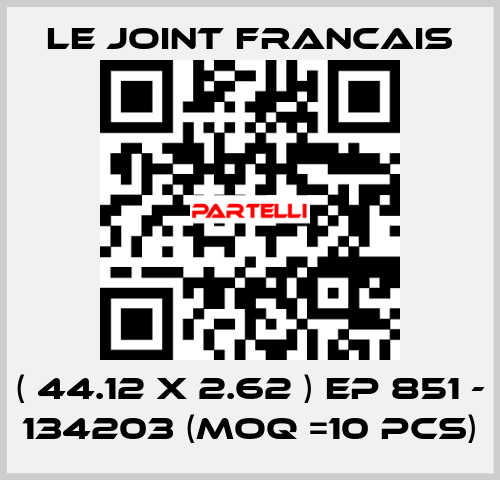 ( 44.12 X 2.62 ) EP 851 - 134203 (MOQ =10 pcs) LE JOINT FRANCAIS