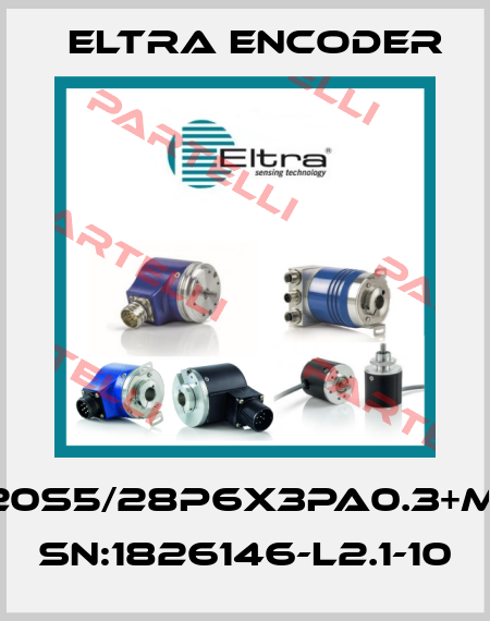 EL40G20S5/28P6X3PA0.3+M-12.162, SN:1826146-L2.1-10 Eltra Encoder
