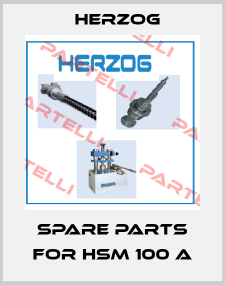 Spare parts for HSM 100 A Herzog