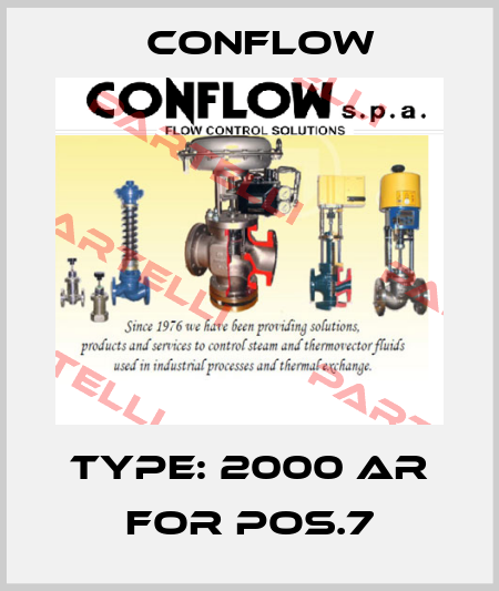 Type: 2000 AR for pos.7 CONFLOW