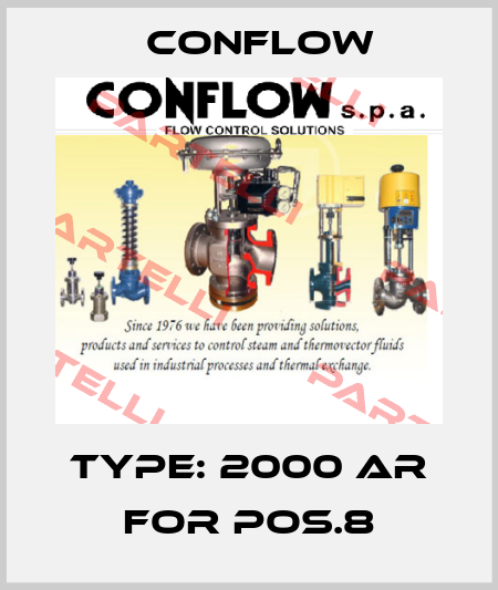 Type: 2000 AR for pos.8 CONFLOW