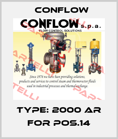 Type: 2000 AR for pos.14 CONFLOW