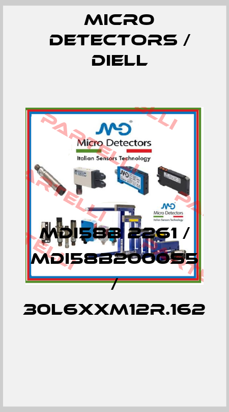 MDI58B 2261 / MDI58B2000S5 / 30L6XXM12R.162
 Micro Detectors / Diell