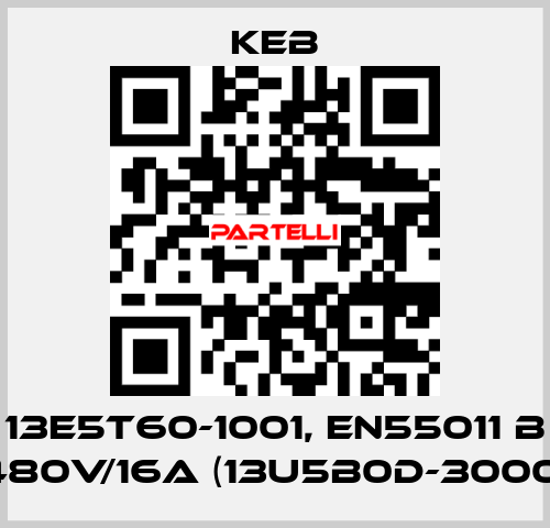 13E5T60-1001, EN55011 B 480V/16A (13U5B0D-3000) KEB