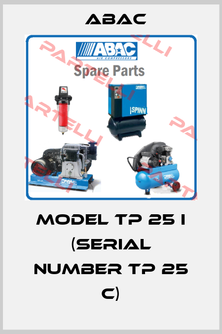 Model TP 25 I (serial number TP 25 C) ABAC