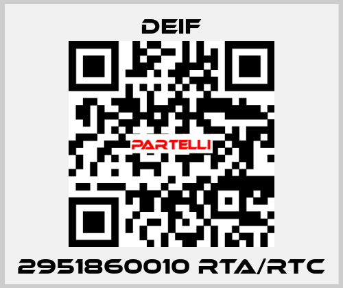 2951860010 RTA/RTC Deif